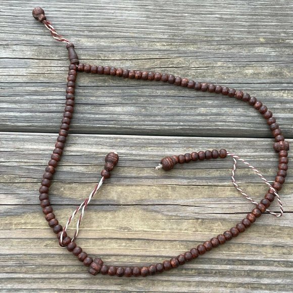 Lot of 2 Tasbeeh Genuine Wood Handmade Beads Islamic Religious Beads Tasbeh - Picture 14 of 16